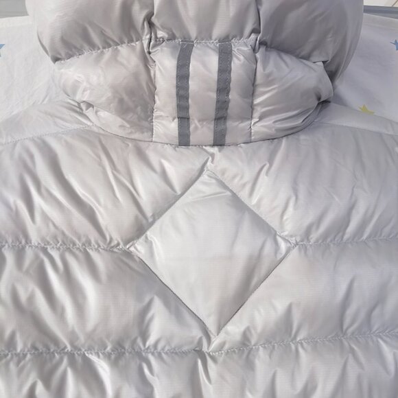 Canada Goose Light Grey Hooded Down Jacket - Picture 7 of 8